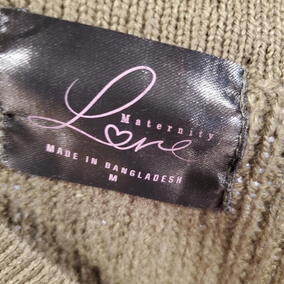 Medium green maternity sweater - Picture 2 of 3